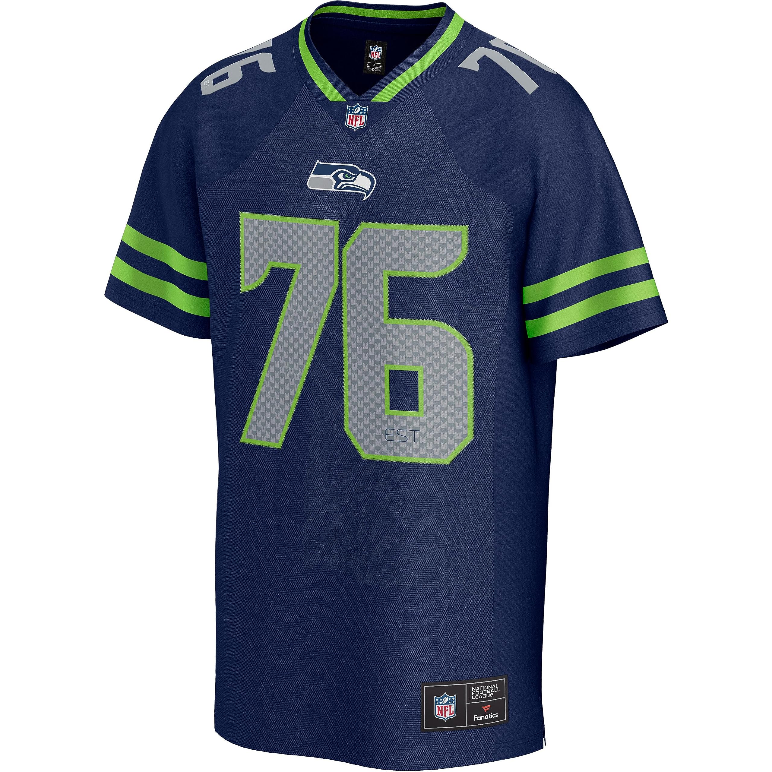 Fanatics Seattle Seahawks NFL Poly Mesh Supporters Jersey - M Navy