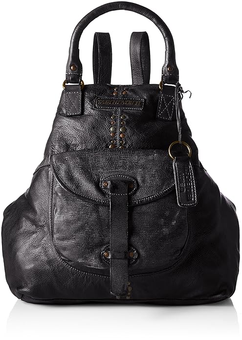 Taschendieb Damen Td0063a Rucksackhandtasche, Grau (Anthrazit), 9x36x41 cm