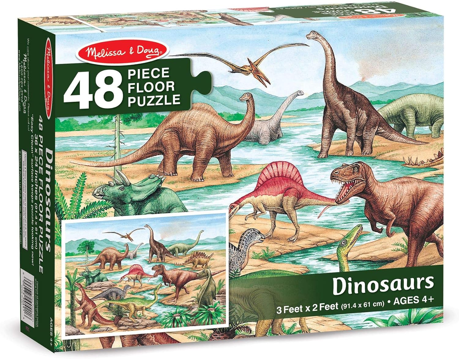 melissa & doug dinosaur floor puzzle