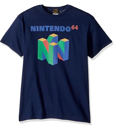Amazon.com: Nintendo 64 Classic Logo Retro Vintage Graphic T-Shirt