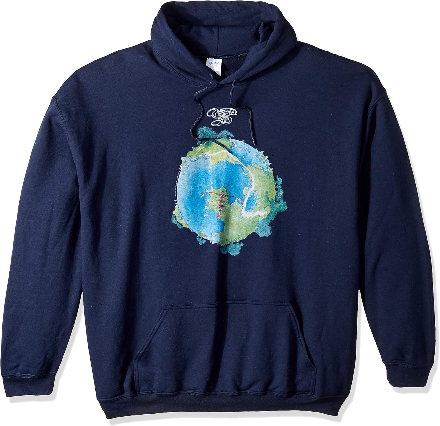 navy blue graphic hoodie