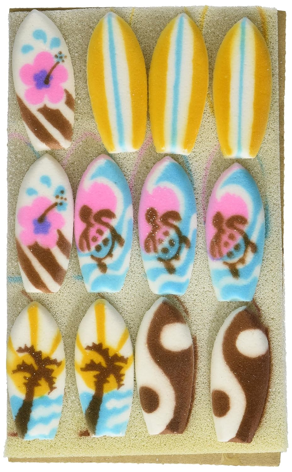 Surf Boards Sugar Decorations Cookie Cupcake Cake 12 Count Amazon