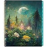 2026 Monthly Planner/Calendar - 2026 Planner, JAN 2026 - DEC 2026, 9" x 11" Monthly Planners 2026, 2026 Calendar Planner with Spiral Binding + Tabs + Back Pocket