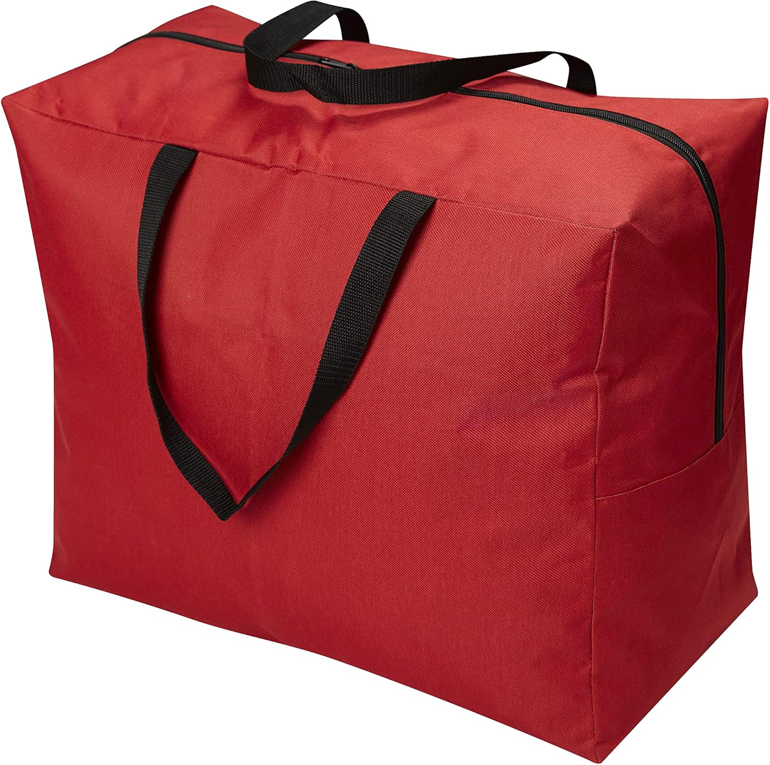 Holiday Décor Storage - ProPik Holiday Ornaments Accessories Storage Bag Tear-proof Polyester Material 15” X 9.8” X 18.1” With Handles And Full Length Zipper (Red)
