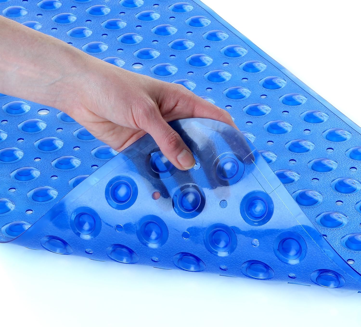 SlipX Solutions Tan Extra Long Bath Mat Adds Non-Slip Traction to Tubs & Showers - 30% Longer Than Standard Mats! (200 Suction Cups, 39” Long Bathtub Mat): Home & Kitchen