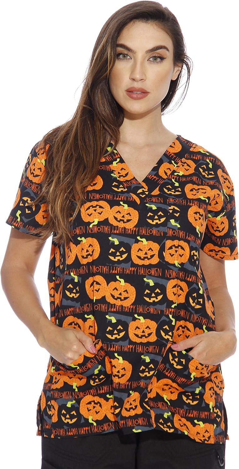 The Best Dental Office Scrubs For Women Patterned Tops Home Previews