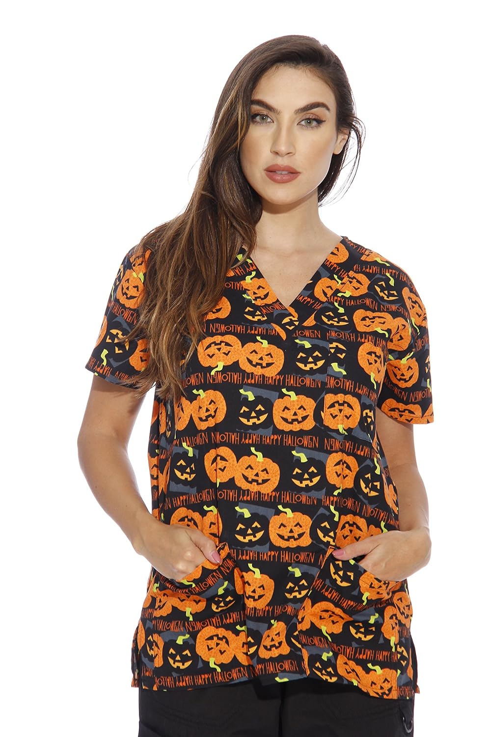 JUST LOVE Women's Scrub Tops Holiday Scrubs Nursing Scrubs Amazon.ca