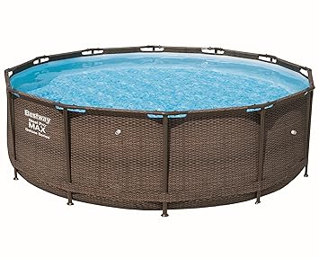 Bestway P61875ass18 Piscine 9150 L Marron 366 X 366 X 100 Cm