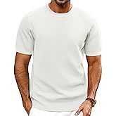 PJ PAUL JONES Mens T-Shirts Knit Short Sleeve Crewneck Shirt Casual Textured Pullover Tees