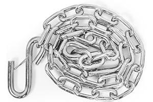 Camco Heavy Duty Steel 48 inch Safety Chains with Spring Hooks - Secures Tow Vehicle to Trailer Class II 3,500 lb Capacity Gr