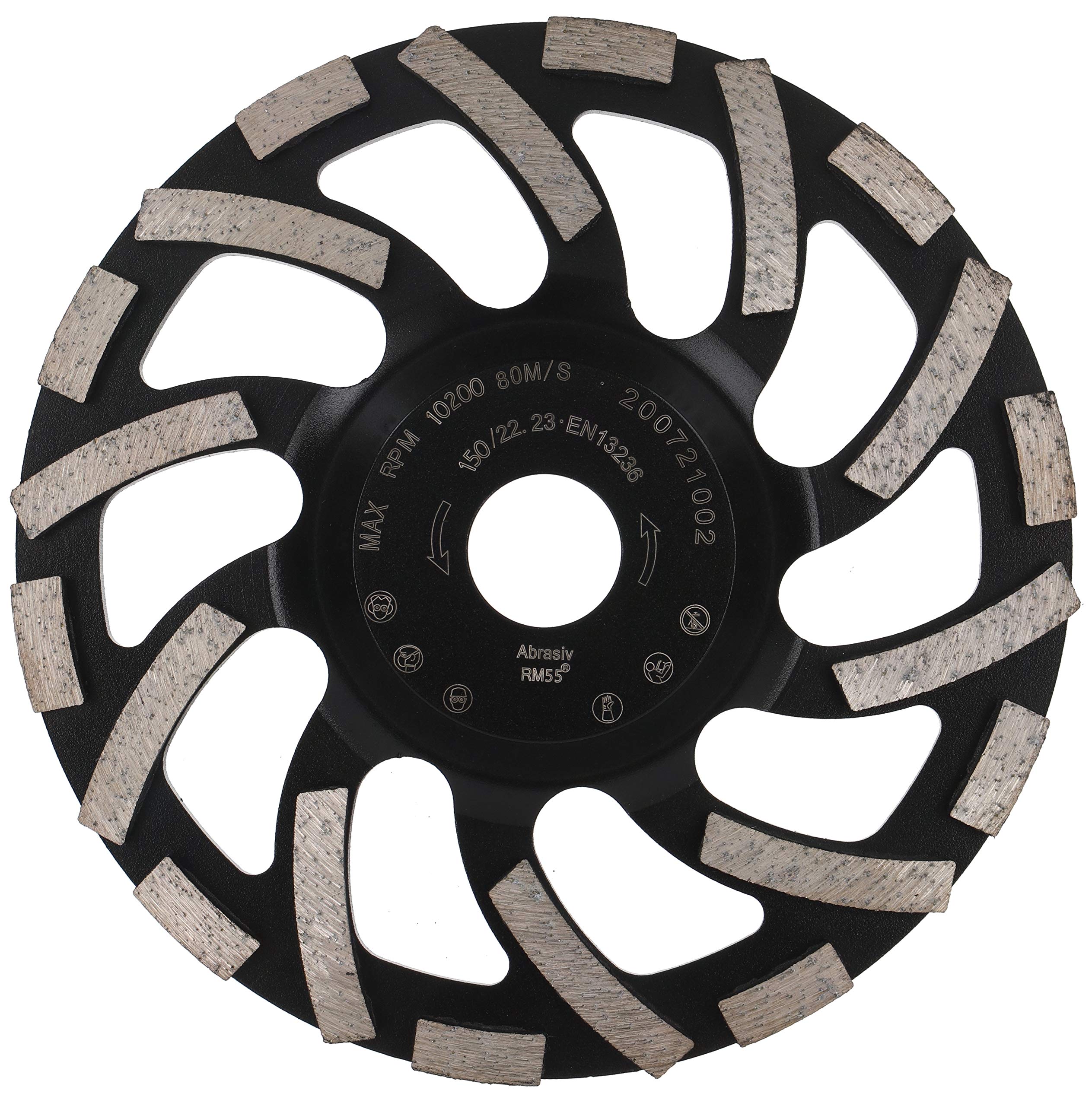 PRODIAMANT diamond cup wheel 6" 150 mm x 22.2 mm Turbo ST91 diamond grinding wheel asphalt screed professional quality