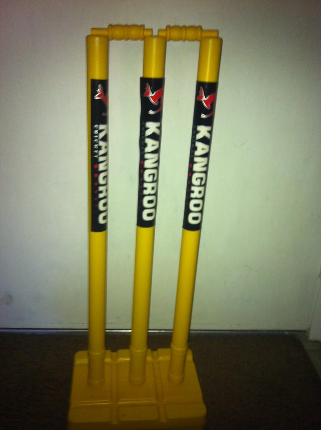 Cricket Yellow Indoor/Outdoor Plastic Stumps with Heavy