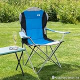 Trail Kestrel Deluxe Camping Chair with High Back and Cup Holder (Blue) view 2