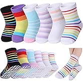 LANLEO Baby Non Slip Socks with Grippers Toddler Girls Boys Kids Grip Cotton Socks 6 Months-5 Year Old