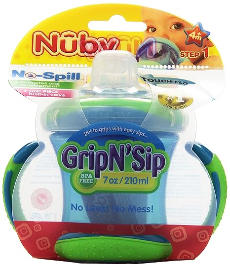 Nuby 2 Handle Cup with Soft Spout (Multicolor)