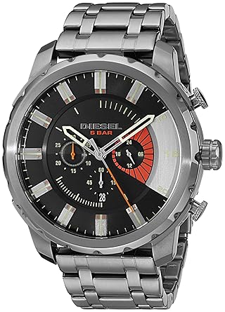 DieseI End-of-Season Stronghold Chronograph Black Dial Mens Watch - DZ4348