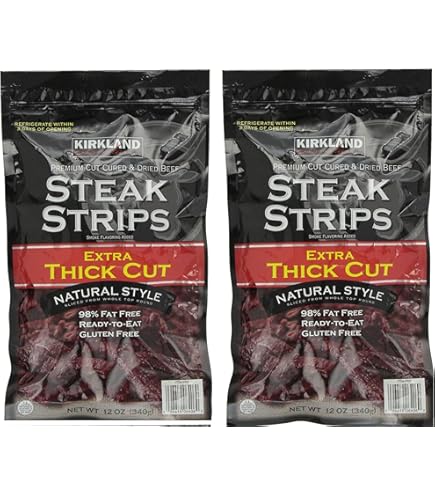 Amazon.com: Kirkland Signature Premium Beef Steak Strips Jerky 12