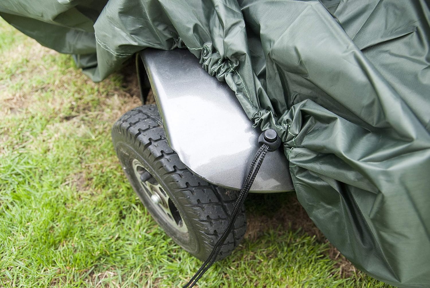 Waterproof Mobility Scooter Cover Large 147x71x140cm, Durable Lightweight 120D Fabric with Magnetic Clips & Drawstring - Image 3