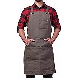 Hudson Durable Goods - Heavy Duty Waxed Canvas Work Apron - Grey