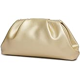 YUWITA Soft PU Leather Clutch Purses for Women Formal Elegant Luxurious Evening Bag