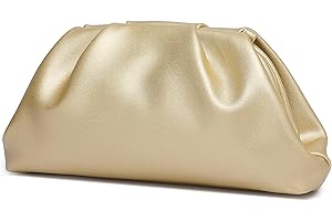 YUWITA Soft PU Leather Clutch Purses for Women Formal Elegant Luxurious Evening Bag
