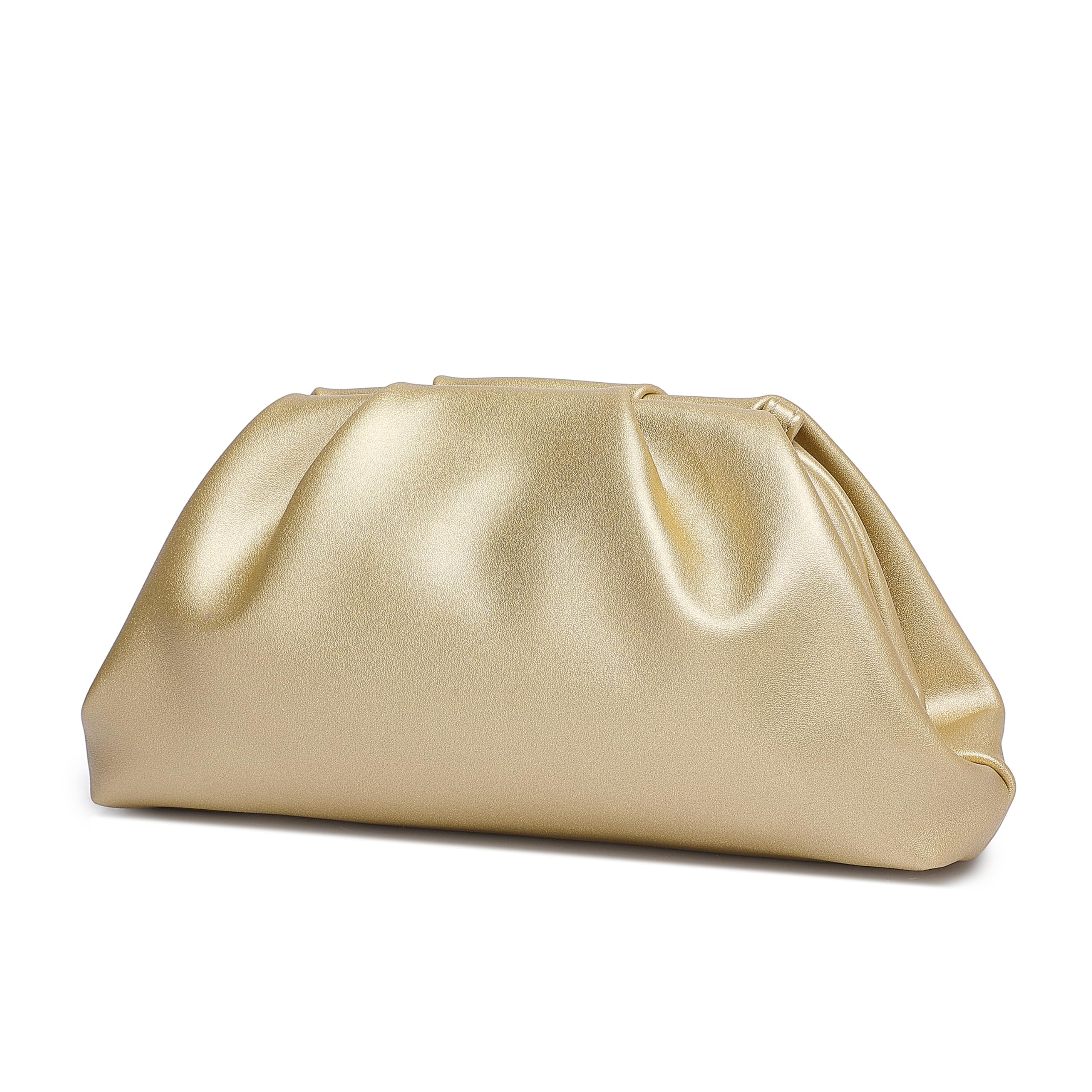 YUWITA Soft PU Leather Clutch Purses for Women Formal Elegant Luxurious Evening Bag