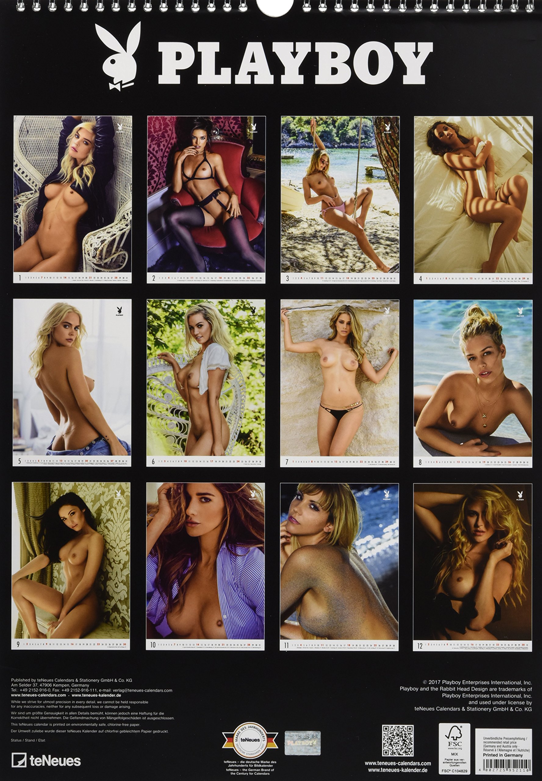 Playboy 2018 Erotikkalender 2018 Amazon De Bucher