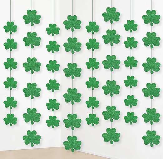 Amazon Com Jollylife 12pcs St Patrick S Day Shamrock Decorations