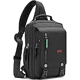 NICGID Sling Bags Chest Shoulder Backpacks, 12.5'' 13.3'' 14.1'' 15.6''Laptop Backpack Crossbody Messenger Bag Travel Outdoor