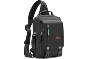NICGID Sling Bags Chest Shoulder Backpacks, 14.1'' Laptop Backpack Crossbody Messenger Bag Travel Outdoor Men Women