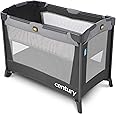 Century Travel On 2-in-1 Compact Playard with Bassinet, Playpen with Sheet Included, Metro