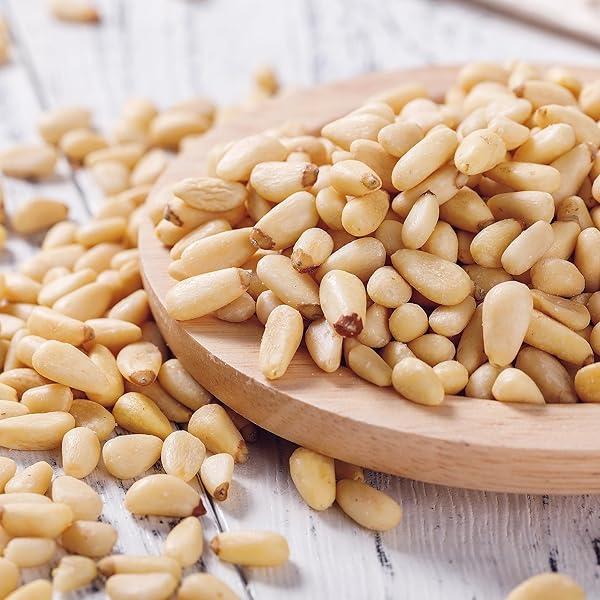 RAW PINE NUTS 4 POUNDS | WHOLE NATURAL UNSALTED PIGNOLIAS | HEALTHY PROTEIN SNACK | GREAT FOR COOKING, BAKING, SALADS, PESTO SAUCE, ROASTING | VEGAN, KETO SNACK, GLUTEN FREE, COMPARE TO ORGANIC PINE NUT | JAYBEE’S