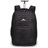 High Sierra Freewheel Pro Wheeled Backpack, Rolling Laptop Bag for Travel, Fits most 15&rdquo; Laptops, 40L, Black