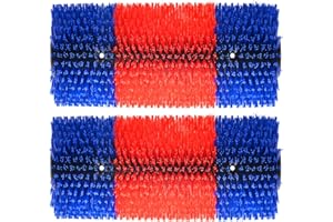 Hehoroo 2PCS Livestock Scratch Brushes - Livestock Anti-itch Tool, Horse Brushes, Relieve Back Itching in Livestock, Appropriate for Horse, Cattle, Pig, Sheep(Red)