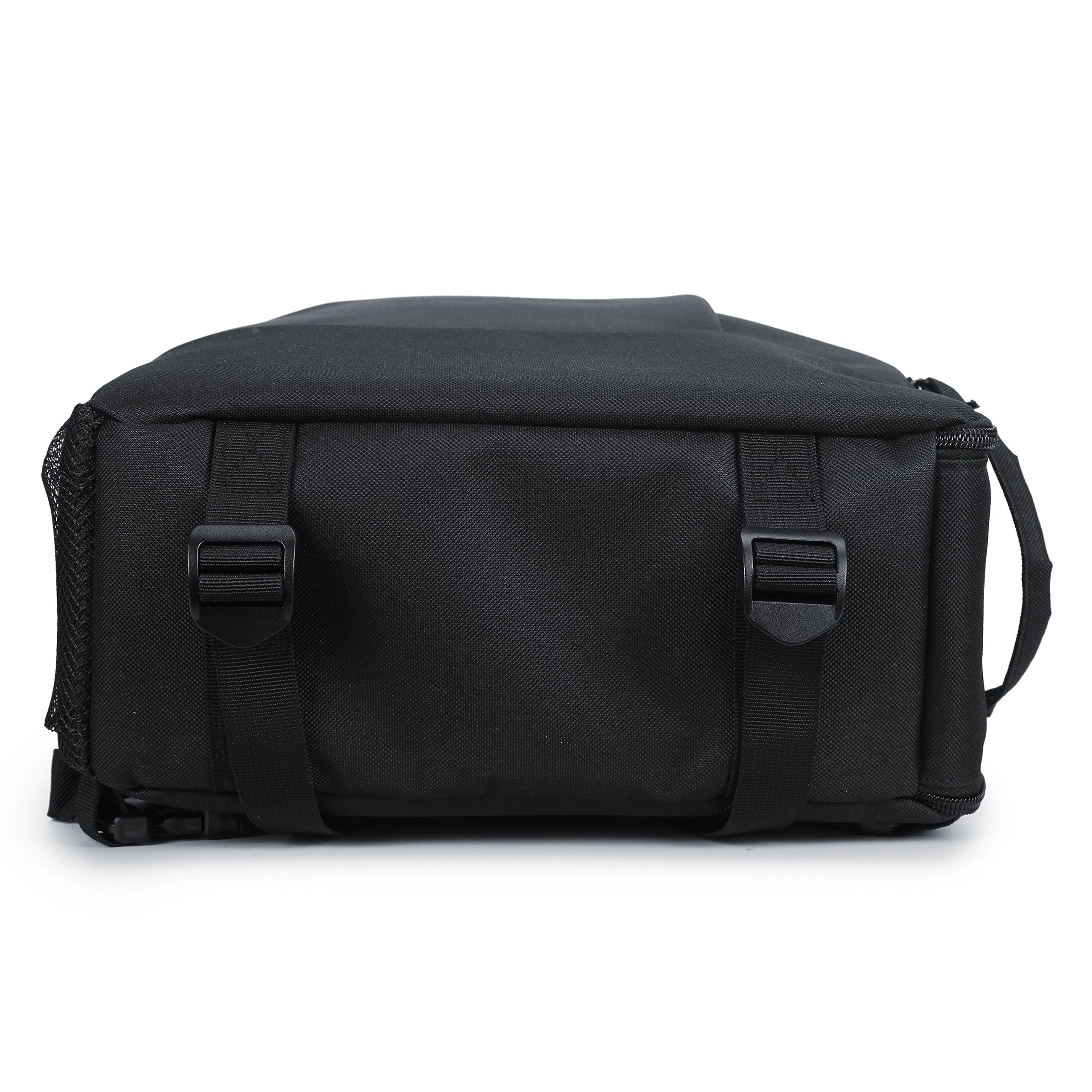 Fashion Camera Backpack Multifunctional Waterproof Anti-Shock SLR/DSLR Camera Bag with Customizable Dividers & USB Charging Port Lightweight Travel Outdoor Laptop Bag - Black