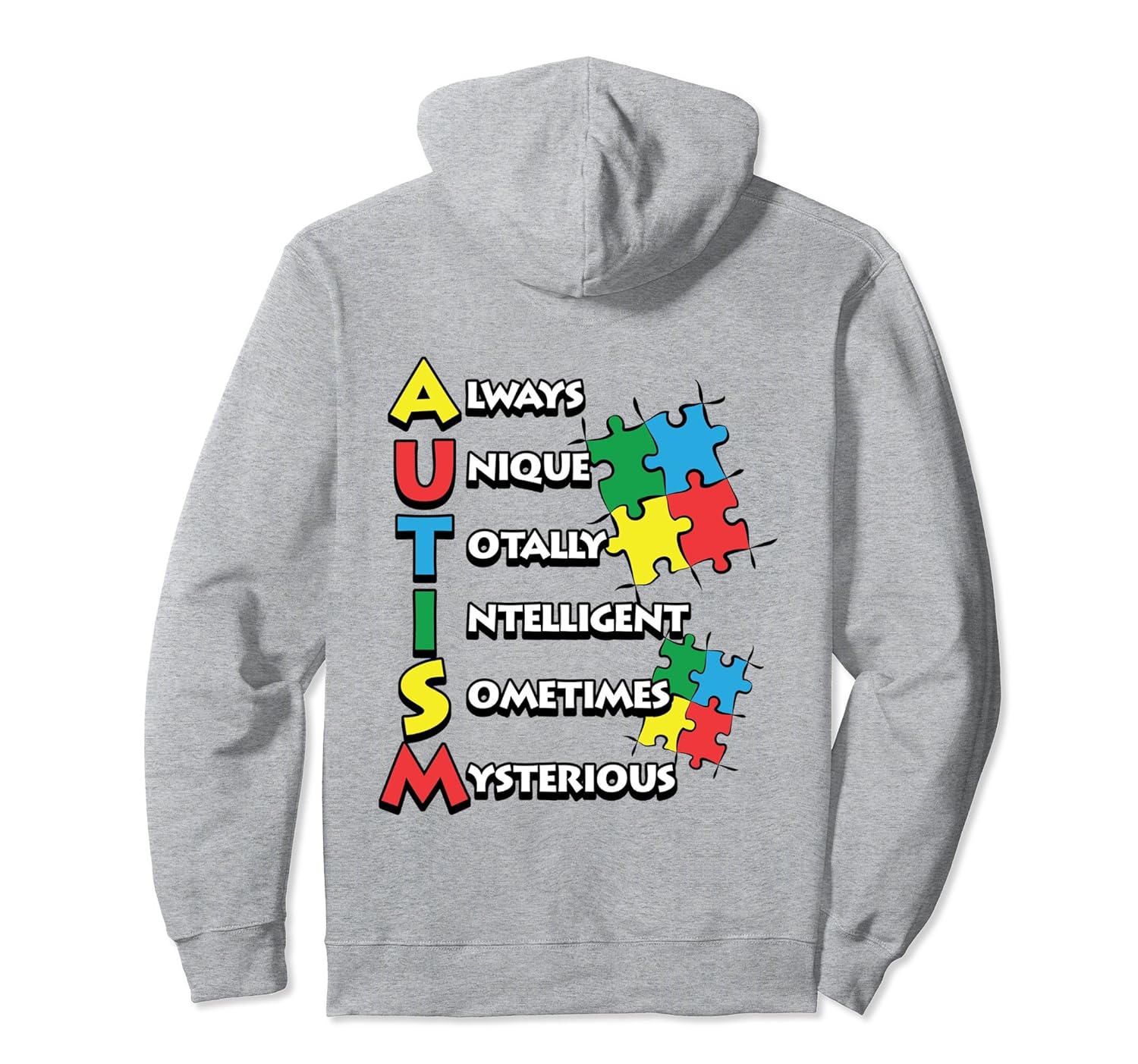 Autism Hoodie Autism Acronym Teacher Autistic Hoodie4LVS 4loveshirt
