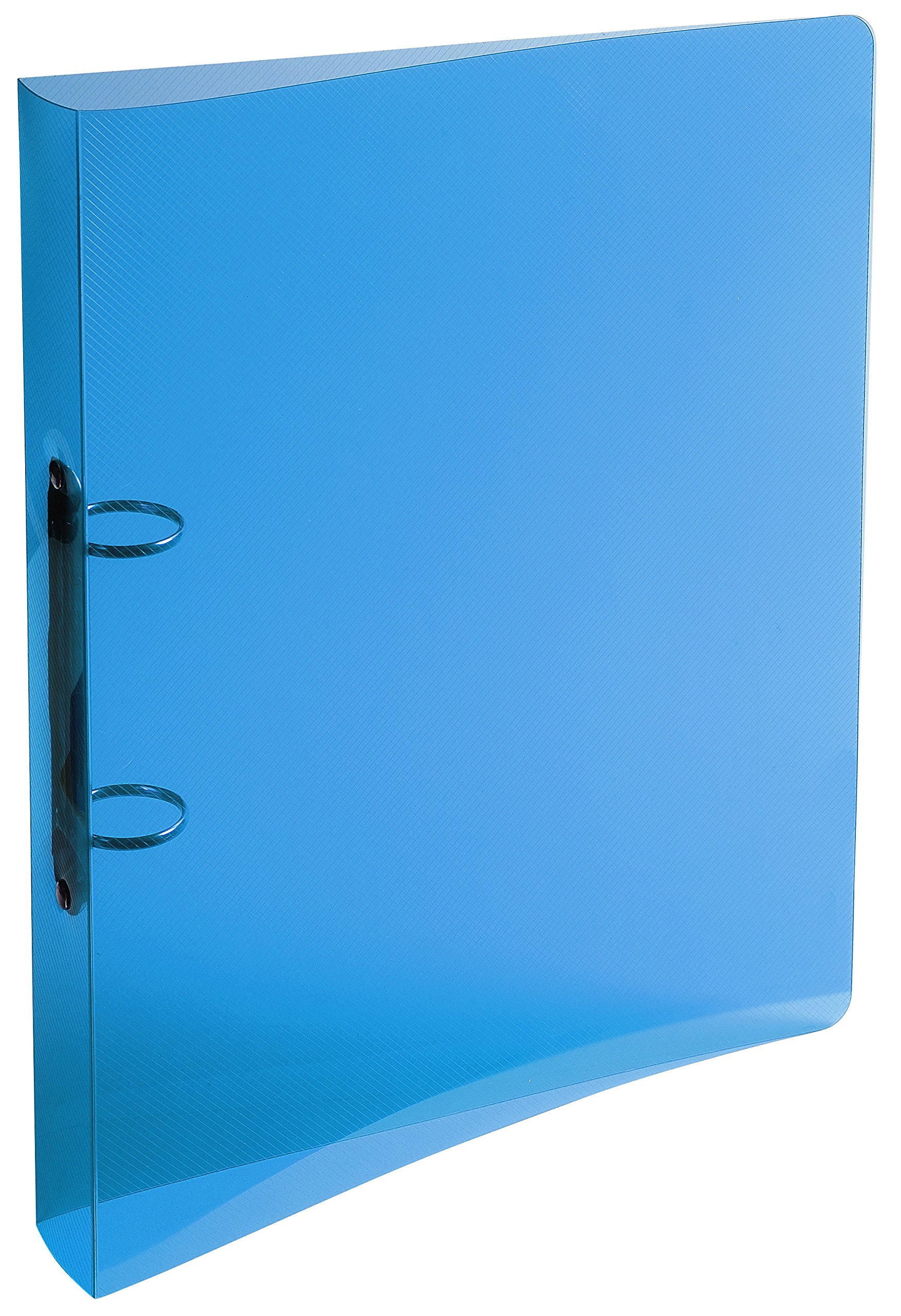 Exacompta - Ref. 54298E - 1 Semi-rigid binder in PP Crystal - 2 round rings diameter 30 mm - Spine 40 mm - External dimensions: 32 x 26.8 cm - Format to file A4 Maxi - 5 random colors