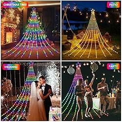 Christmas Decoration RGB String Lights, Outdoor