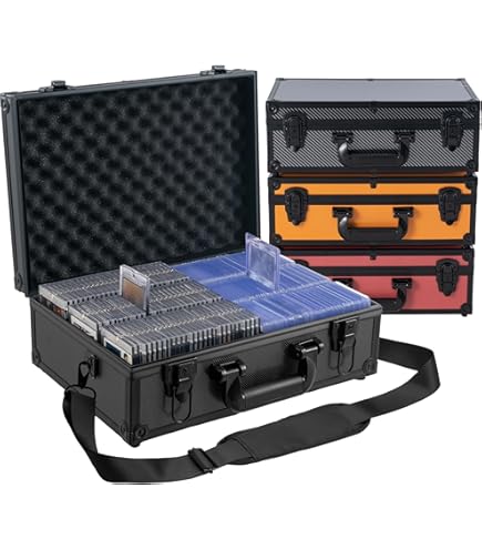 Black Plastic Deck Box For Standard-Size Trading Cards - Holds 30 Toploaders (3x4)