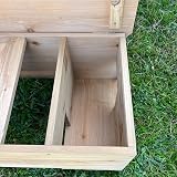 Selections Wooden Hedgehog Feeding Station Shelter with Opening Roof view 8