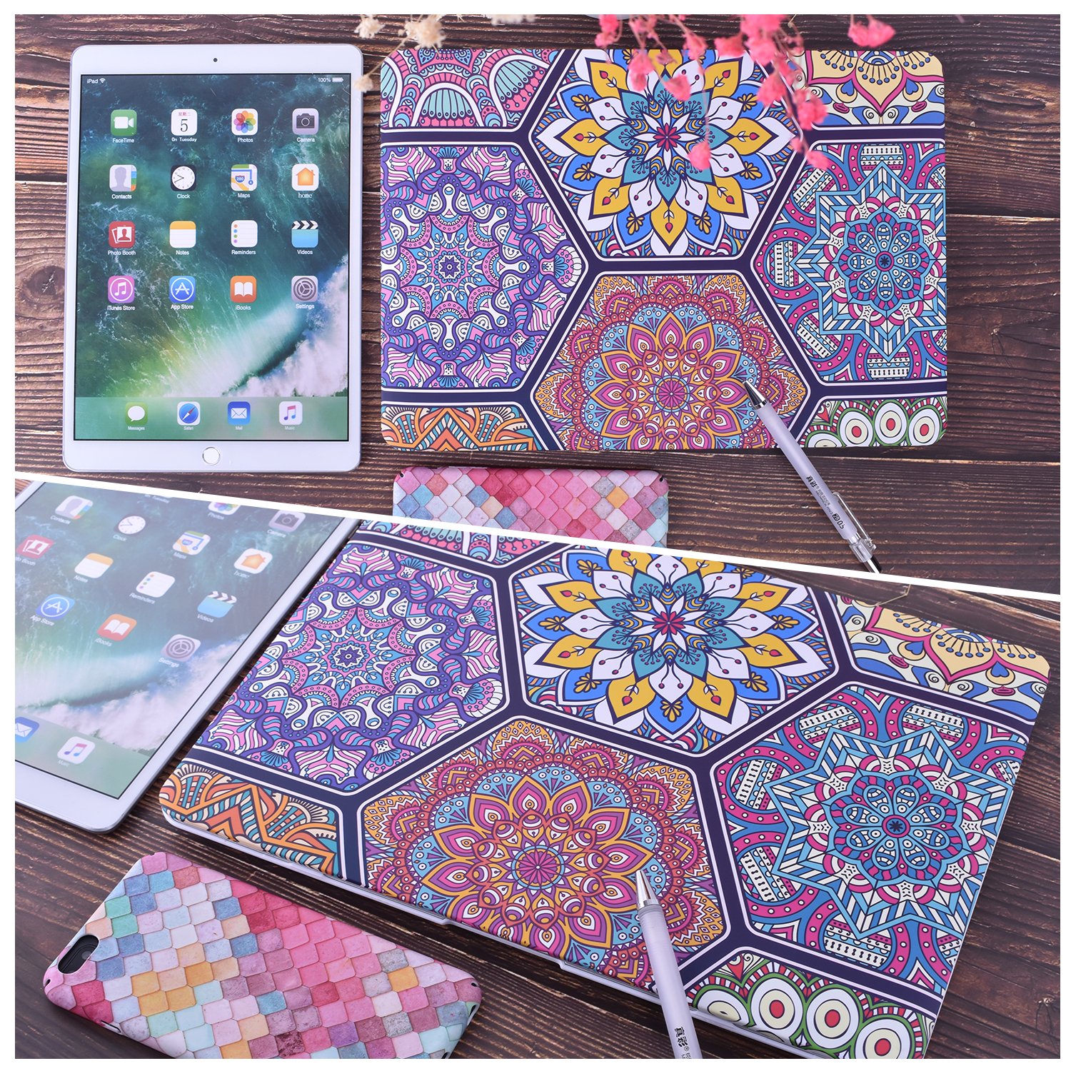 EGONE Hard Plastic Protective Case Soft-Touch For Apple Macbook Air 13 Inch Model A1369 And A1466(2012-1017), Bohemia Color