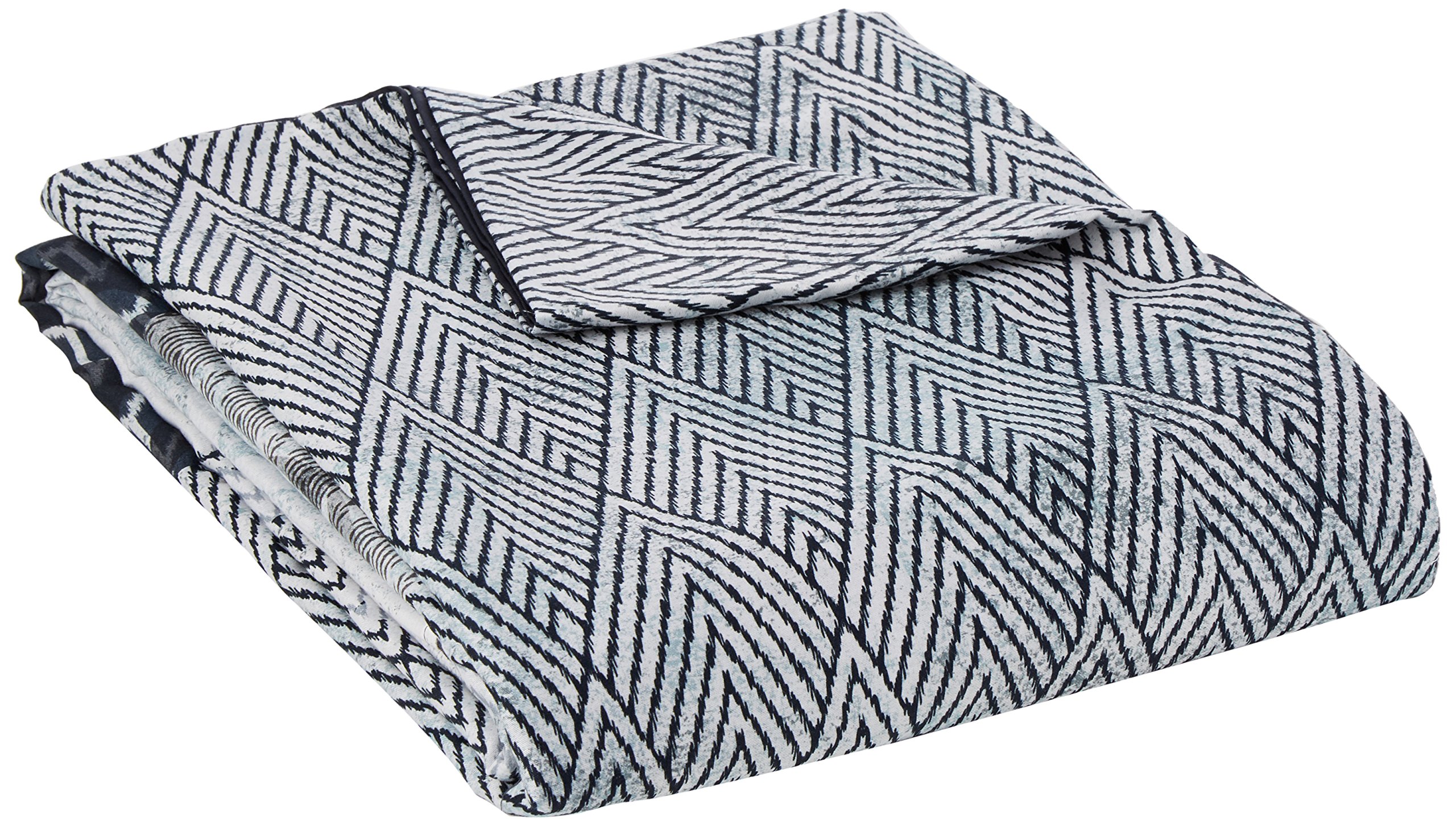 Garnier Thiebaut 32027 Palazzo Duvet Cover Cotton Pewter 220 x 240 cm