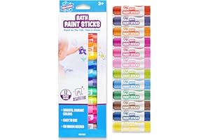 Tub Works® Bath Paint Sticks™ Bath Toy, 12 Count | Nontoxic, Washable Bathtub Paint for Kids & Toddlers | Twistable Sticks Dr