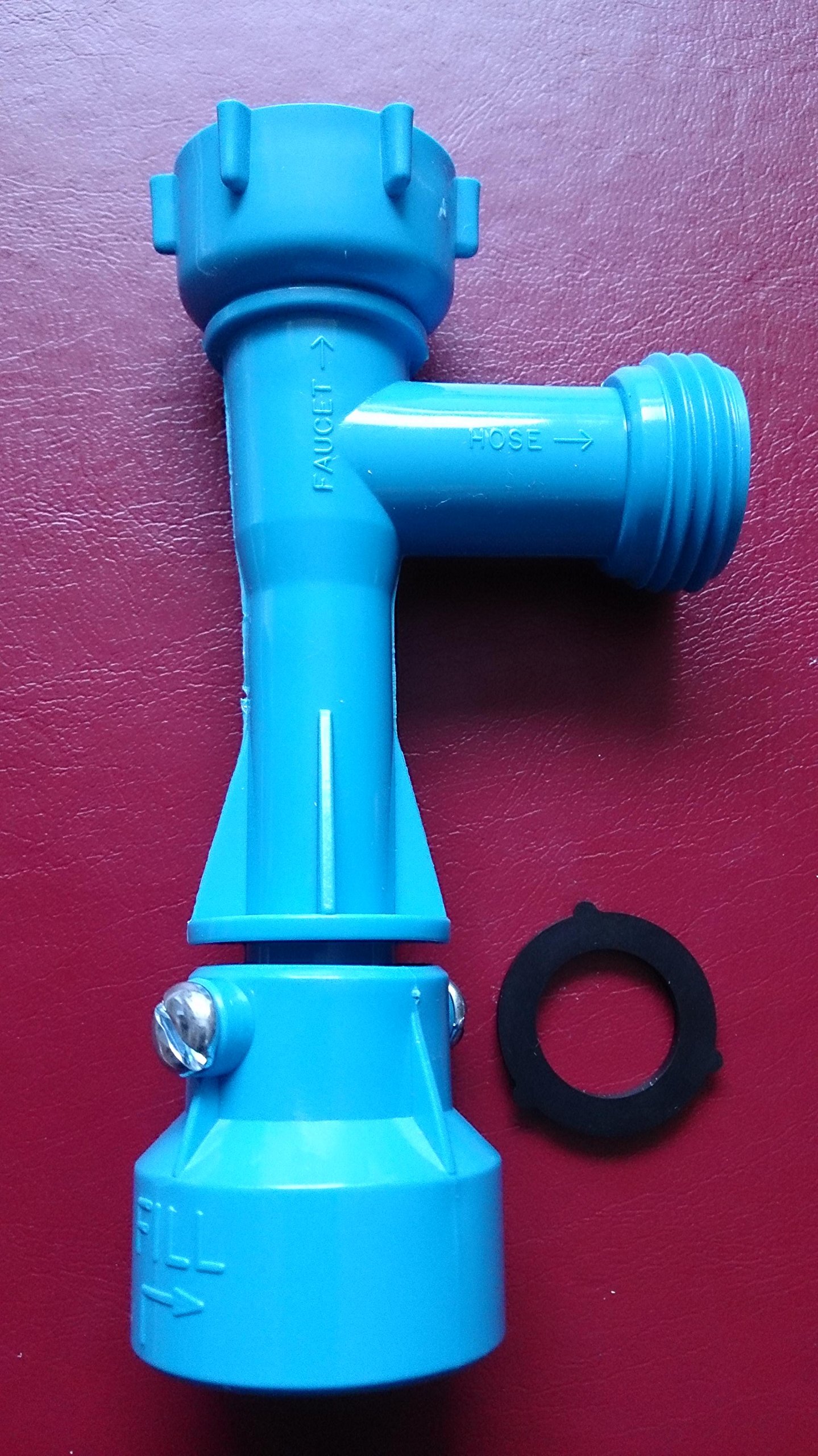 Coastal Supplies Aquarium Fill & Drain Tap-Powered Plastic Blue Pump