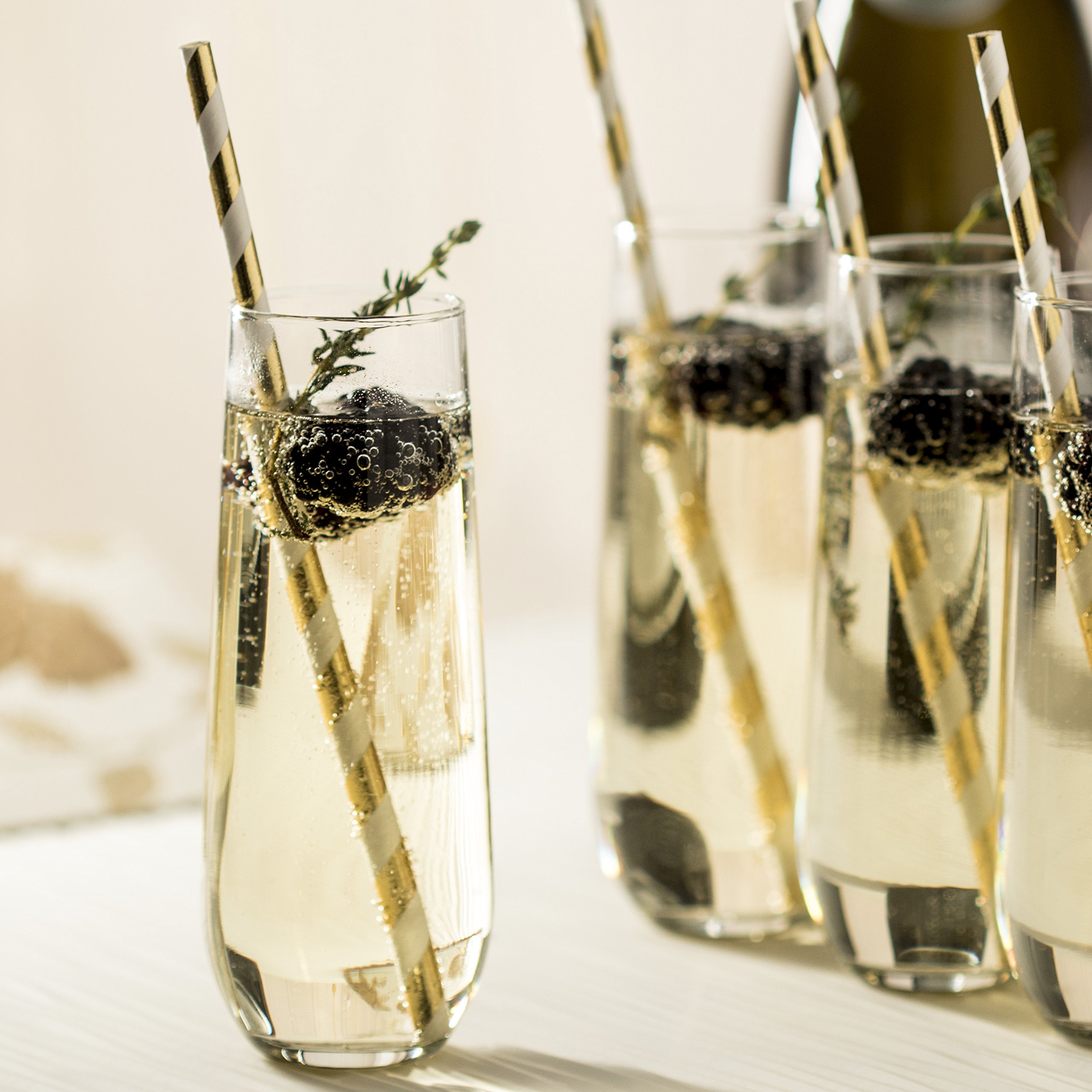 Libbey Stemless Champagne Flute Glasses, Set of 12 31009627646 eBay