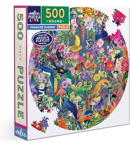 tree13 Sound round wm51レコードアートピース コレクション Amazon.com: eeBoo Collecting Nature 500 Piece Round Jigsaw Puzzle