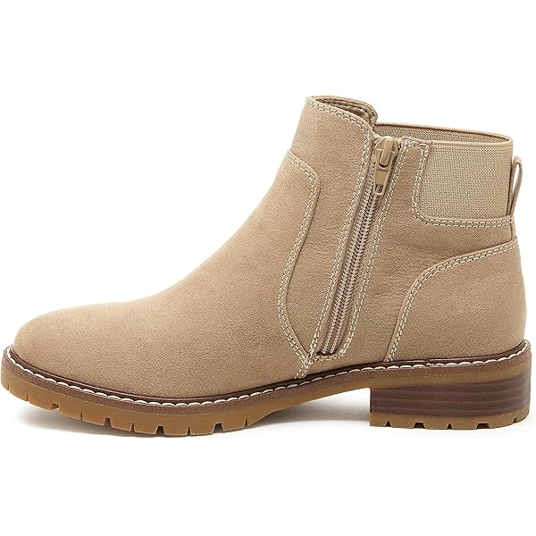Rocket Dog Camilla Bromley Women's Chelsea Ankle Boots – Black Brown Whiskey – Cushioned Block Heel Pull-On