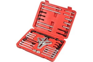 Shankly Harmonic Balancer Puller, Crankshaft Pulley Removal Tool or Harmonic Pulley Puller Tool, Steering Wheel Puller Kit with Heavy-Duty Case for Pulley Puller and Installer Kit