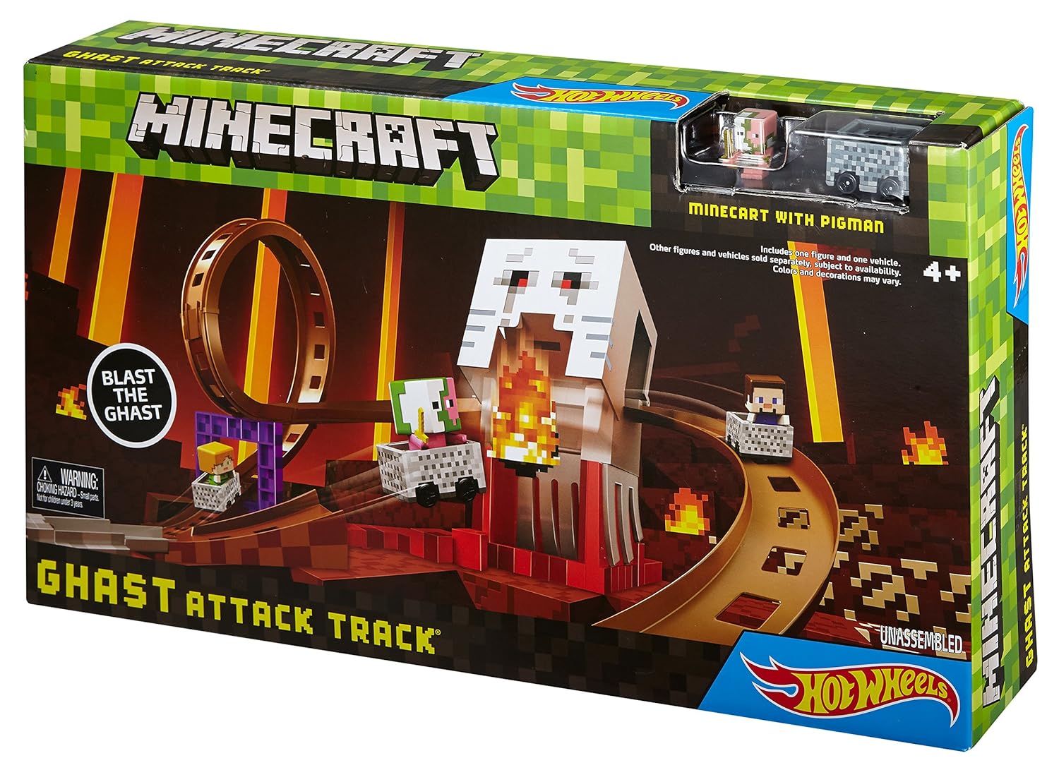 hot wheels minecraft ghast attack