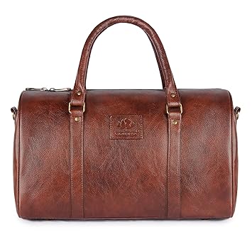 The Clownfish Synthetic 46 cms Brown Black Travel Duffle (TCFDBFL-R30LBRBL5)